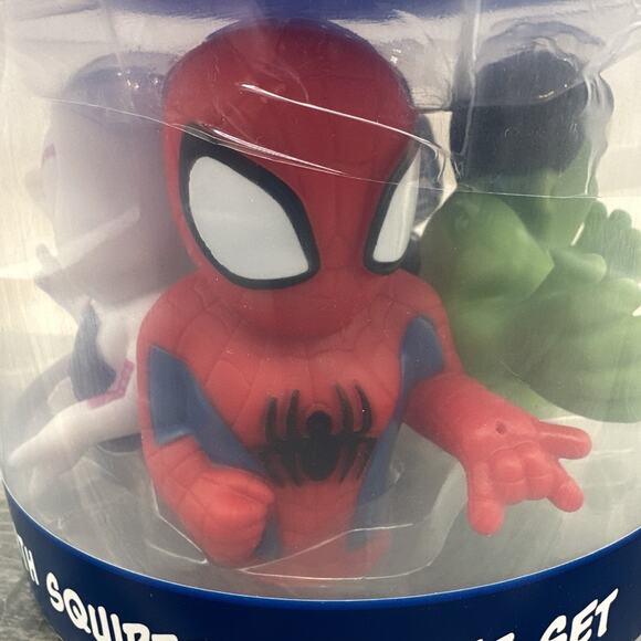 Licensed Squirters Bath Bucket Set, Spidey and Friends 5 pc. {80} - Picture 2 of 13